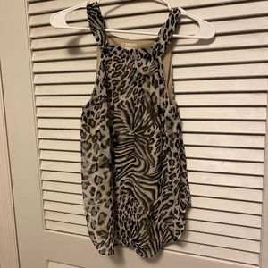 Leopard print blouse